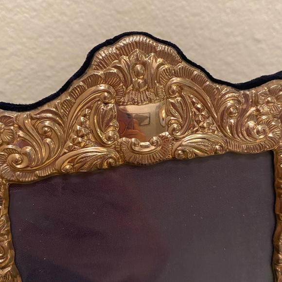 Vintage Carrs Lustre Sterling Silver Ornate 4x6 Picture Frame - Picture 3 of 12